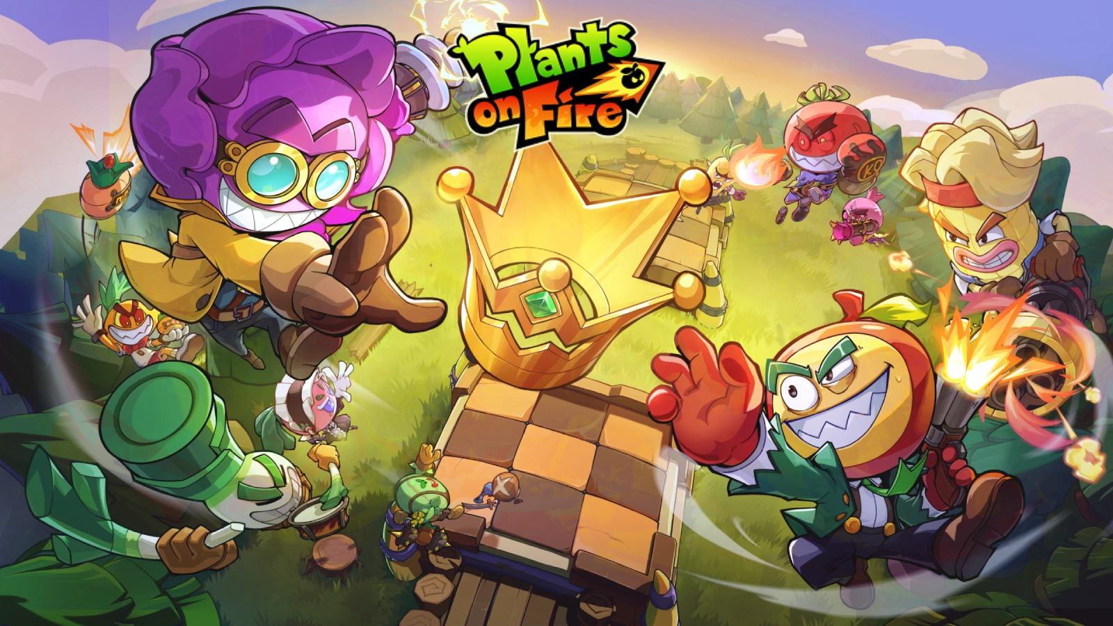Plants on Fire: Clash & Defend