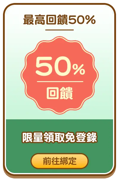 首次觸發自動儲值單筆最高50%回饋