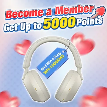 Register now and get up to 5,000 points! 🎁🎁🎁