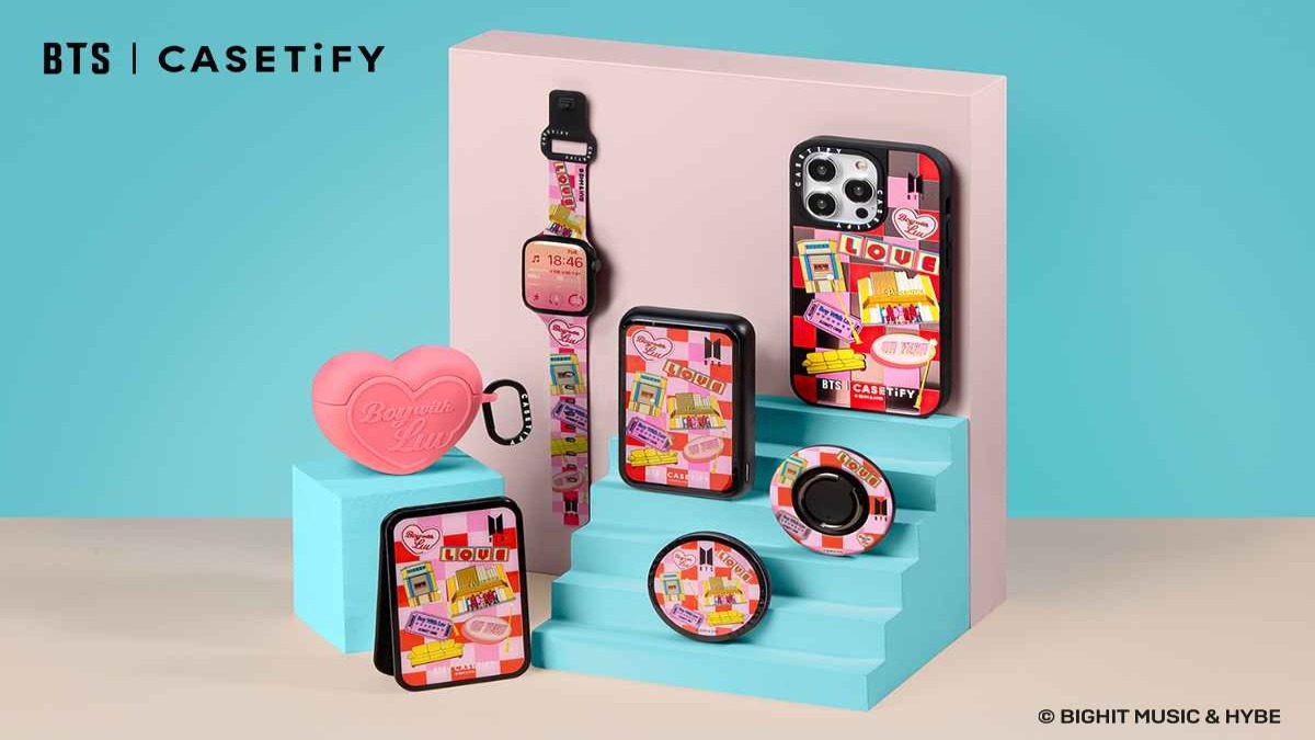 CASETiFY 與 BTS 再度攜手推出一系列以紅遍全球歌曲為主題設計的電子與生活配件