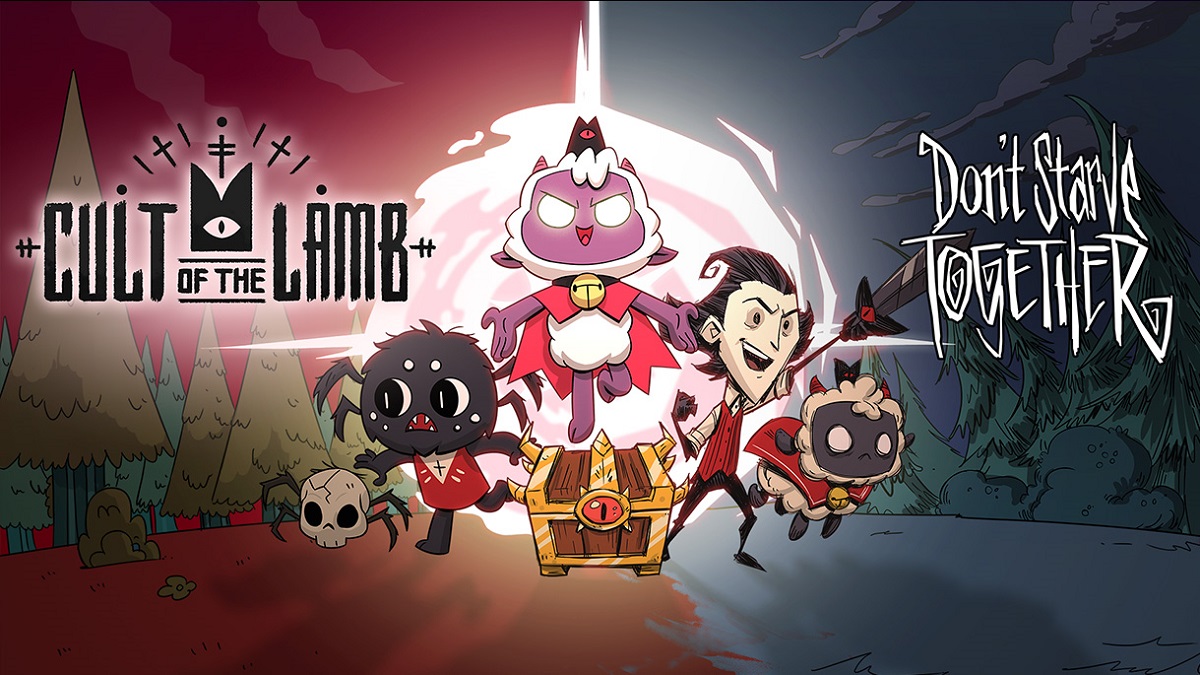 最萌邪教養成《進擊羔羊傳說 Cult of the Lamb》攜手生存遊戲《饑荒連機版 Don’t Starve Together》歡慶周年，特價 65 折再享連動免費更新