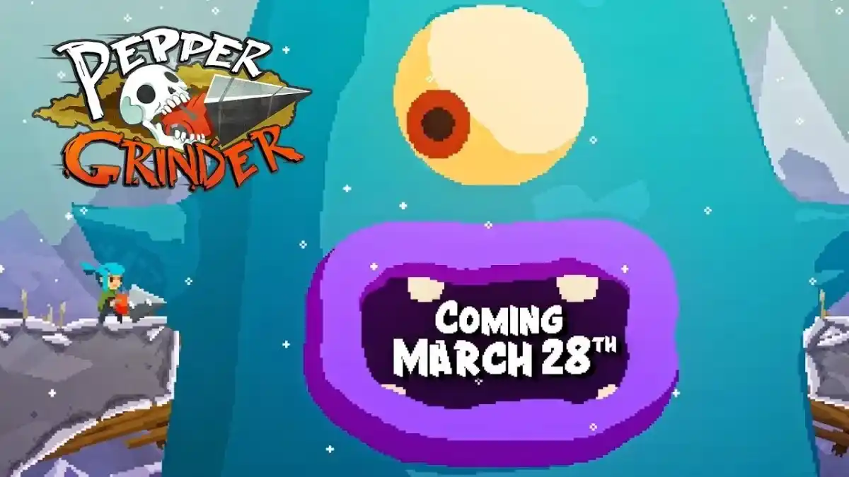 像素鑽探動作遊戲《電鑽少女 Pepper Grinder》將在3/29上架PC、Nintendo Switch