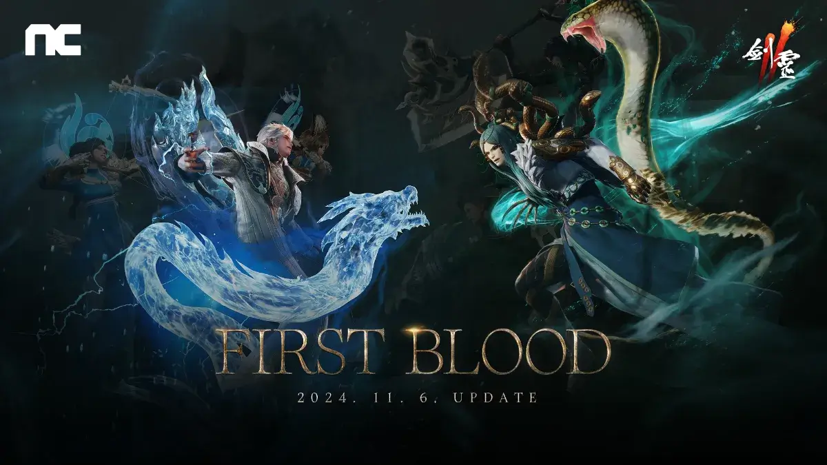 NCSOFT《劍靈2》今日進行「First Blood」改版，推出全新團戰世界「風白」