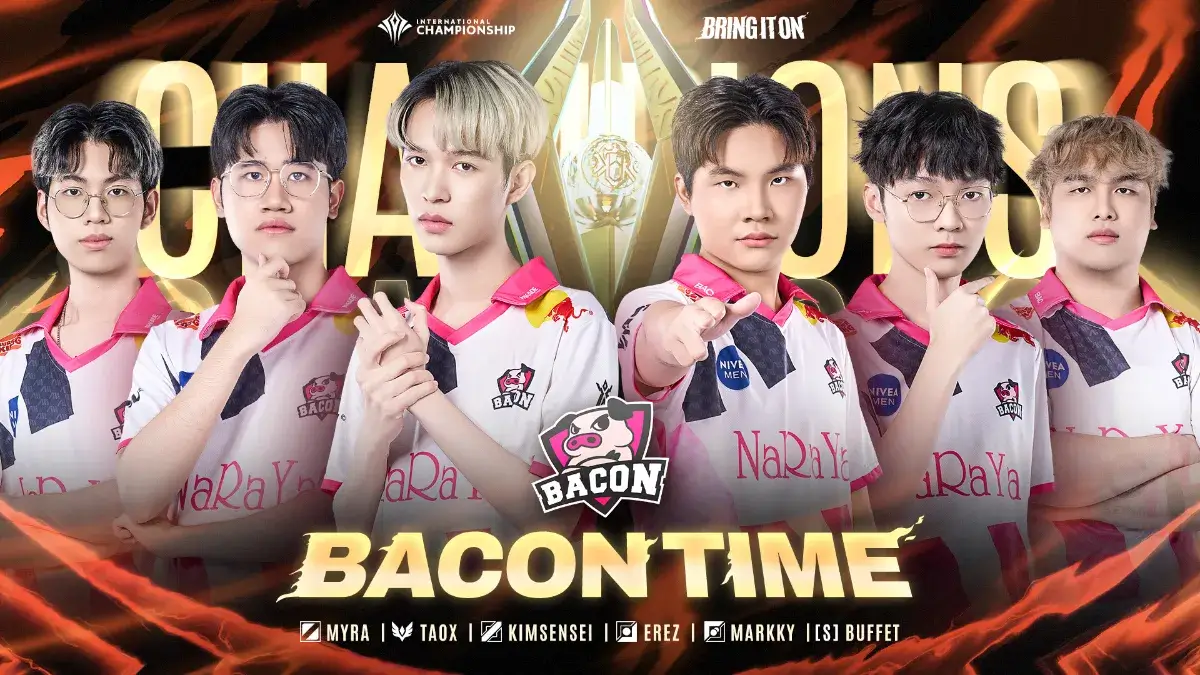 完全制霸 泰國勁旅BACON TIME 4比0 勇奪AIC 2024傳說對決國際錦標賽冠軍