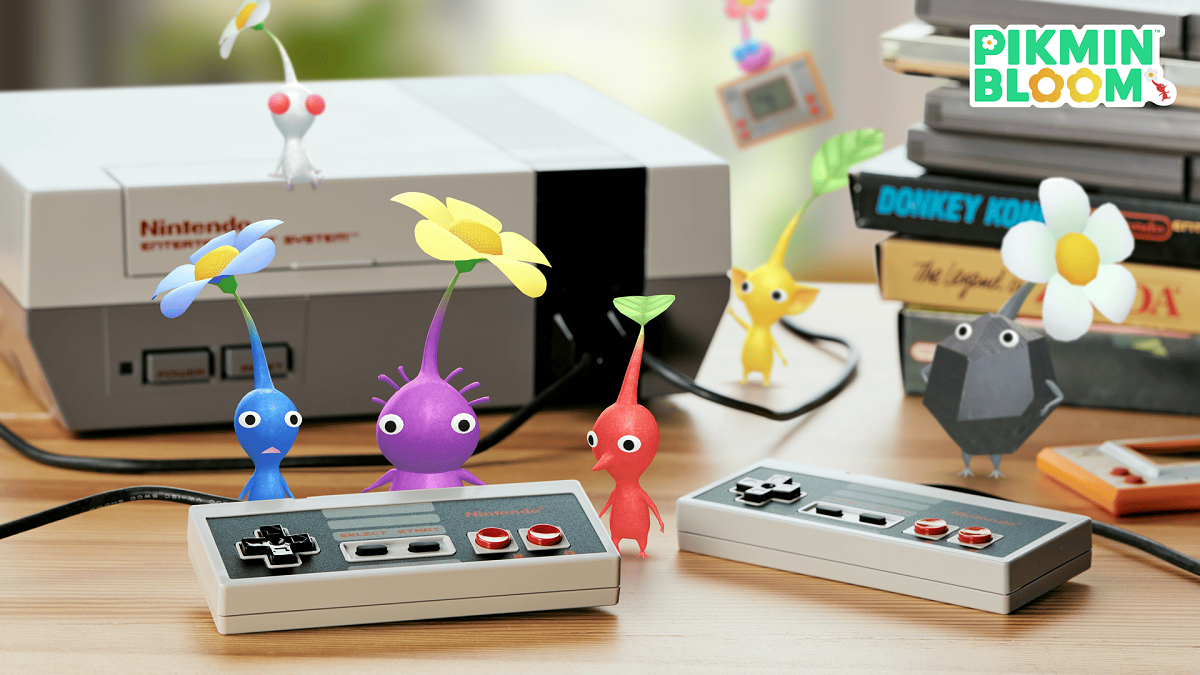 參加 Nintendo 遊戲機活動，遇見身穿經典遊戲裝備的皮克敏！