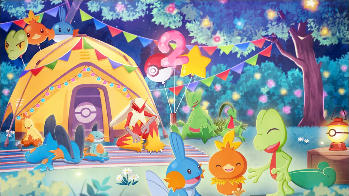 來研究木守宮、火稚雞、水躍魚的睡姿吧！！ 睡眠遊戲應用程式《Pokémon Sleep》 歡喜舉辦2週年紀念活動！