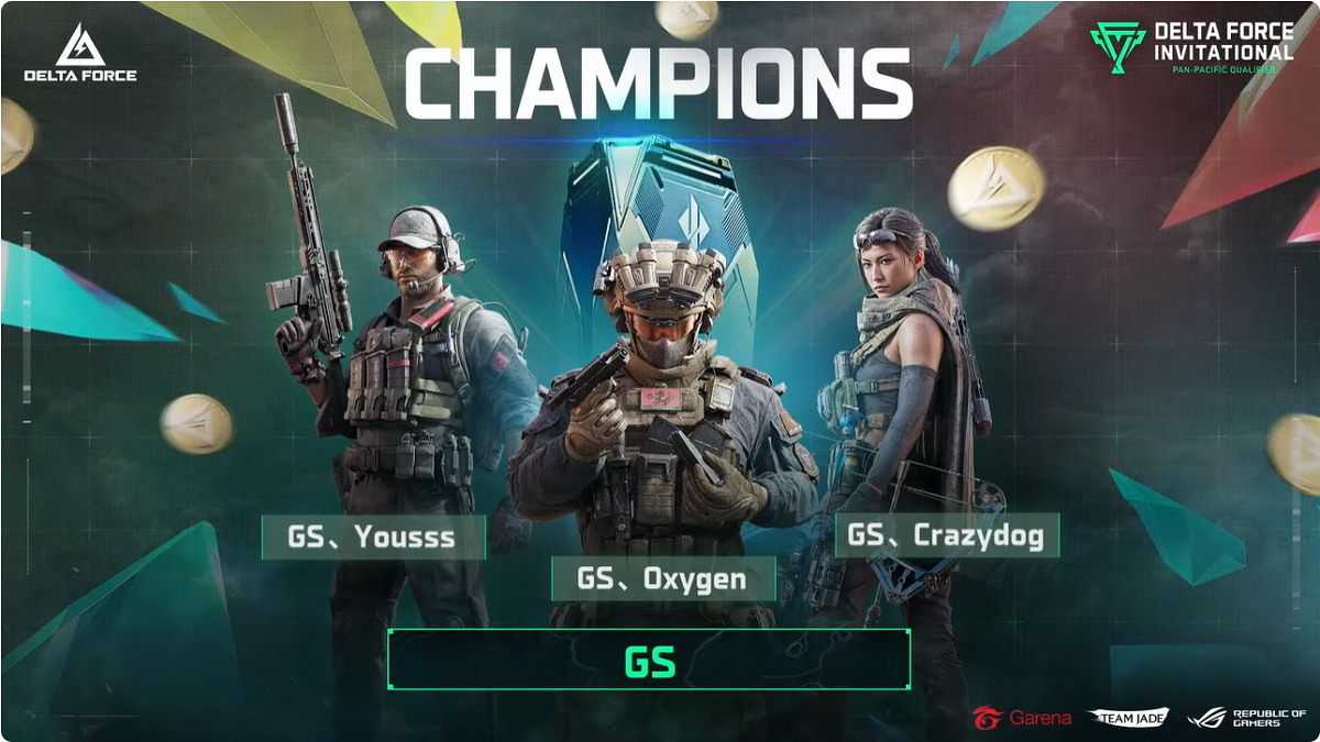 台灣隊伍 GS 勇奪《Garena® 三角洲行動》泛太平洋賽區資格賽冠軍取得晉級世界盃資格