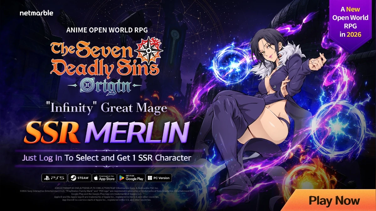 《七大罪：Origin》全新英雄「無限的魔術士 瑪琳」登場！
