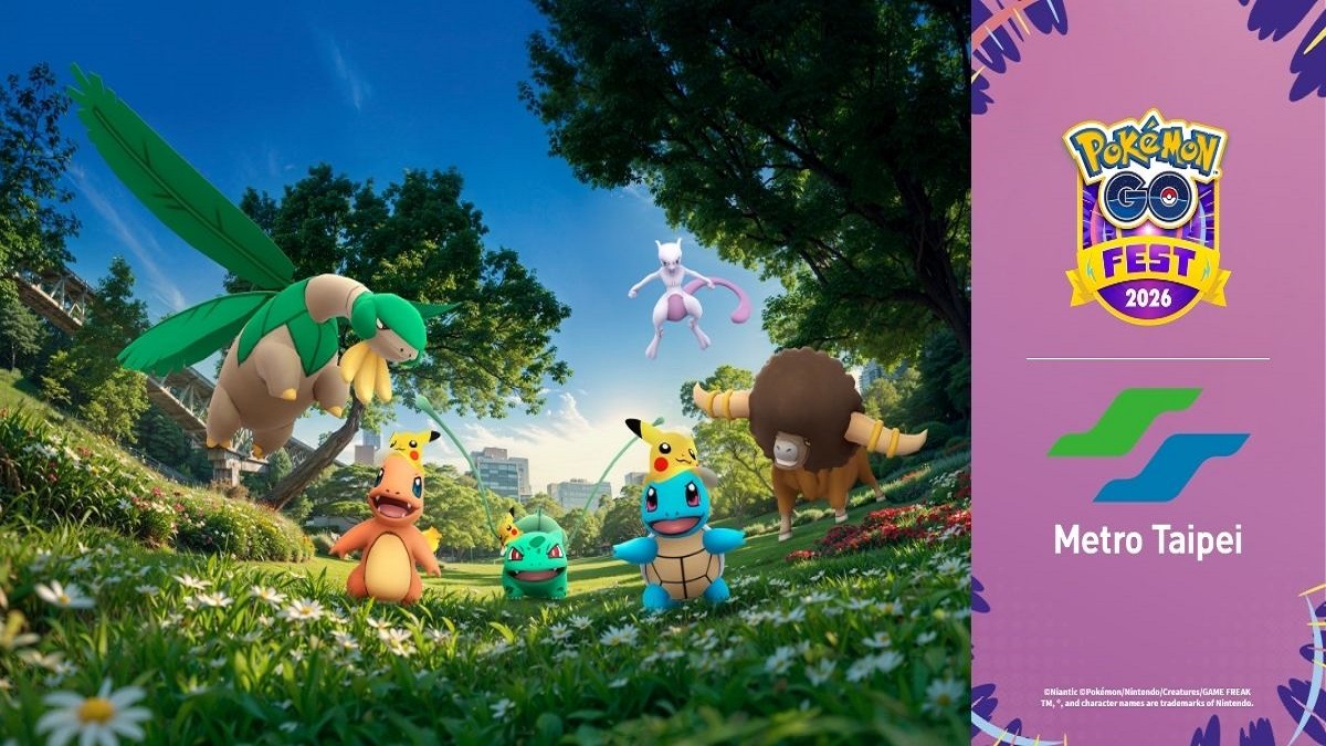 《Pokémon GO》宣布與臺北捷運公司展開「Pokémon GO Fest 2026：全球」及十周年系列慶祝活動！ 一起搭捷運加入歡慶行列！從小巨蛋站到「心中山」與「超夢」打卡迎接夏日！