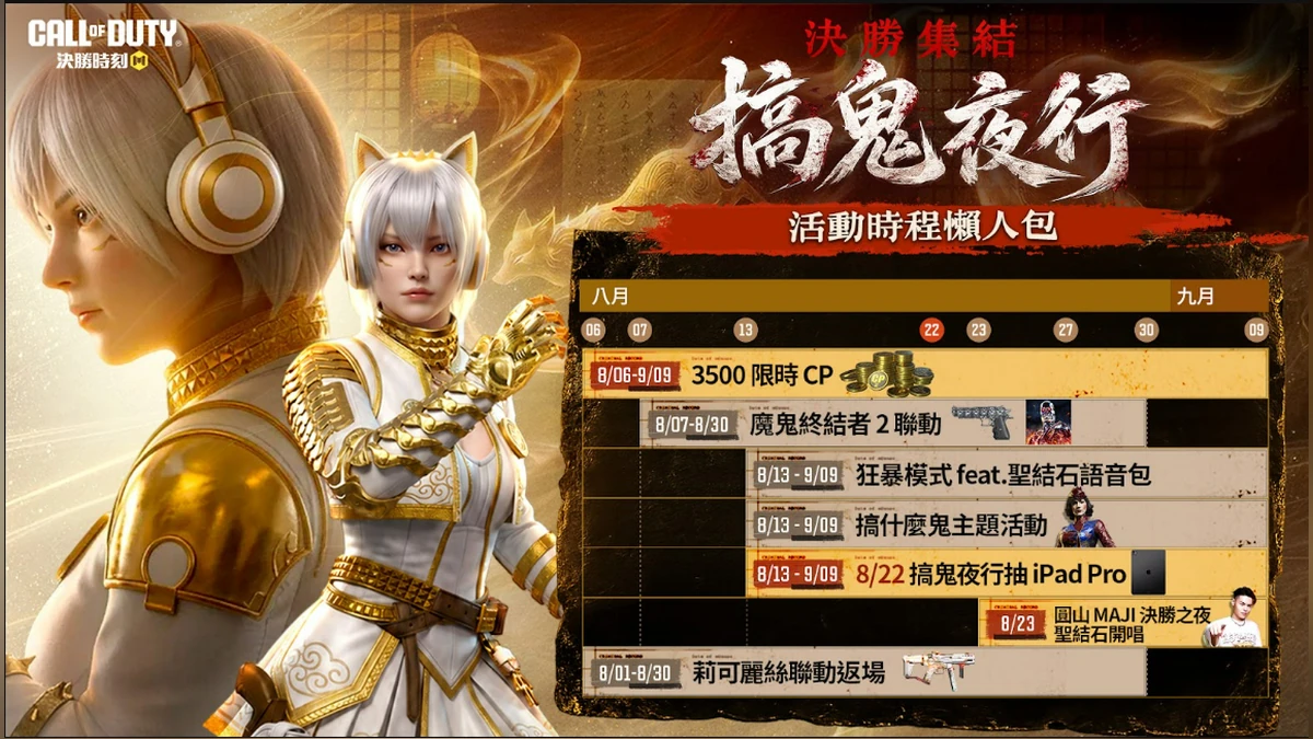 《Garena決勝時刻 Mobile》全新版本「決勝集結：搞鬼夜行」8 月 6 日登場！