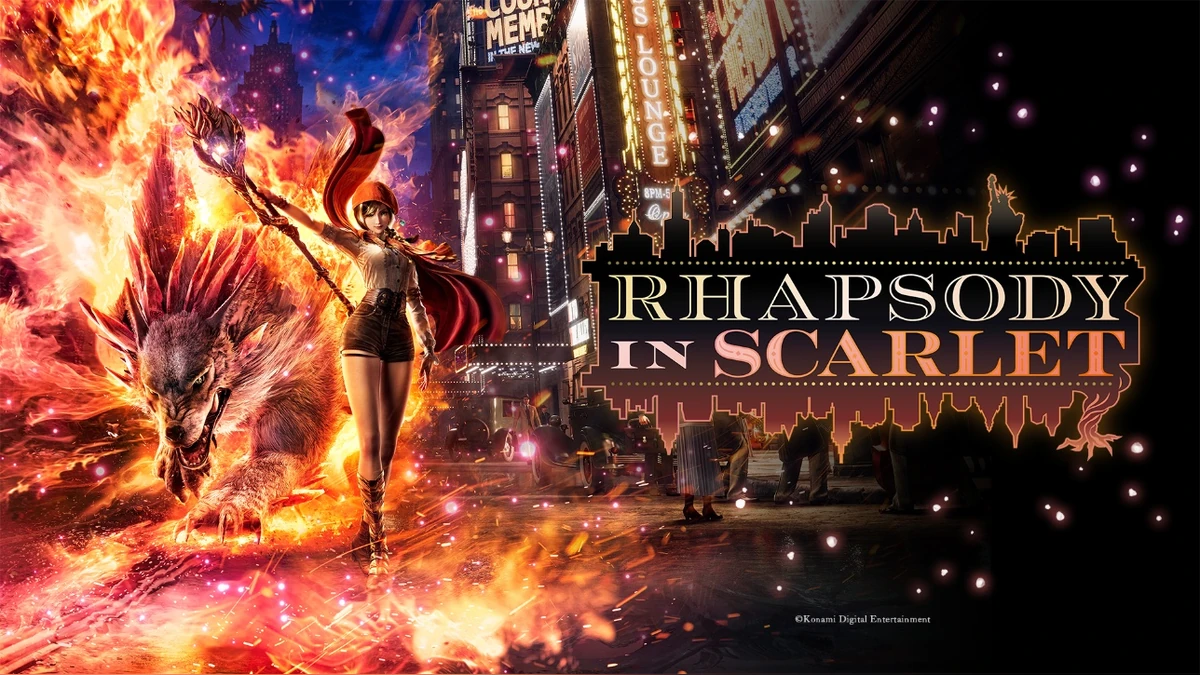KONAMI發表以1920年代紐約為舞台的 華麗魔法動作冒險遊戲《Rhapsody in Scarlet》