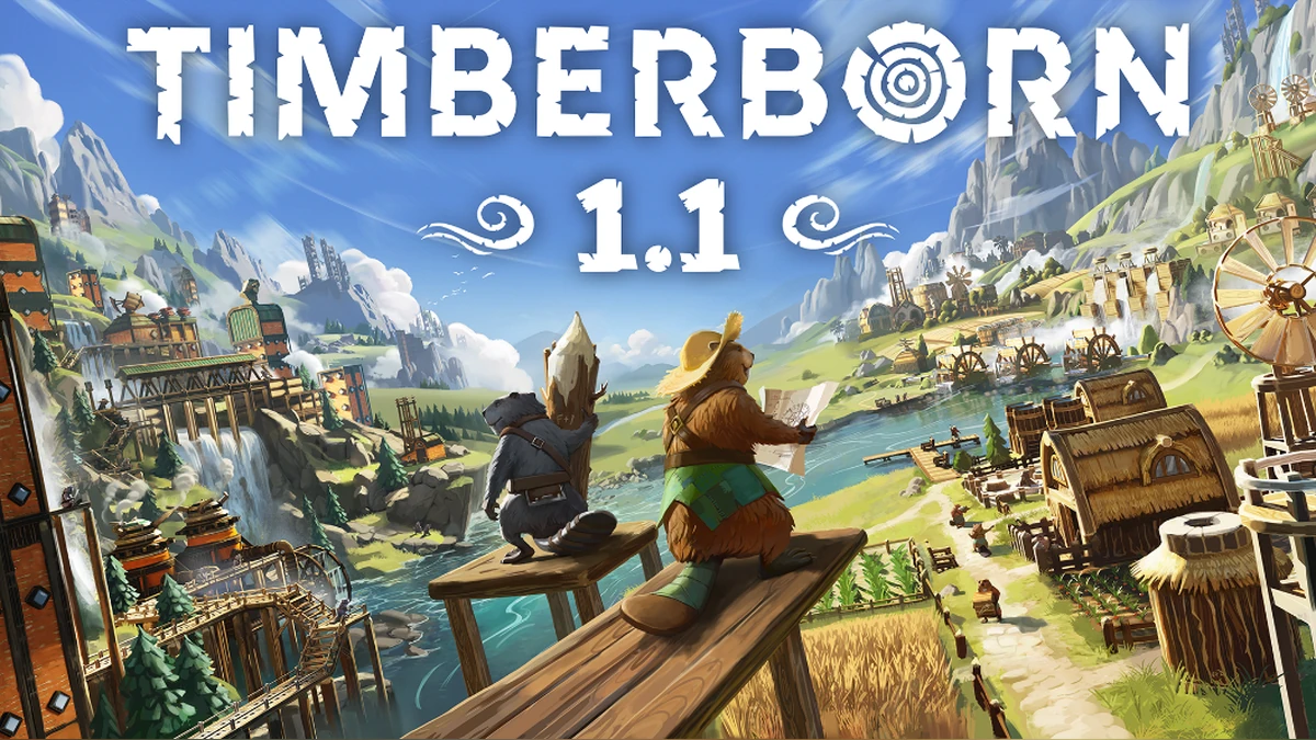 《河狸浮生記 Timberborn》1.1 更新登場，為河狸工程師帶來更多建造、挖掘與定居地管理方式