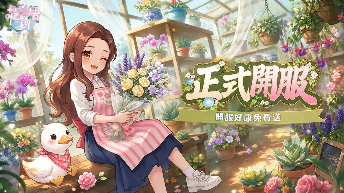 《花物語》雙平台正式上市！打造專屬療癒花店 真花、多肉植物免費送　把遊戲中的浪漫帶進現實