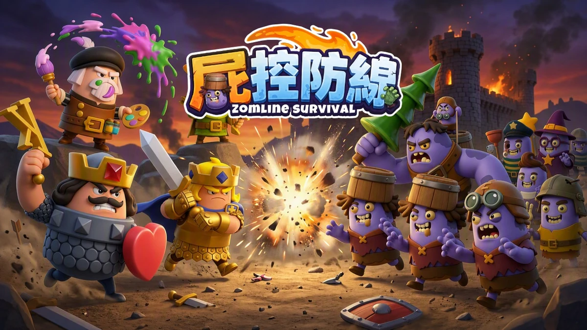 《屍控防線》美式卡通策略塔防手遊事前預約開啟！傳奇英雄「達文西」、「米開朗基羅」戰力爆發