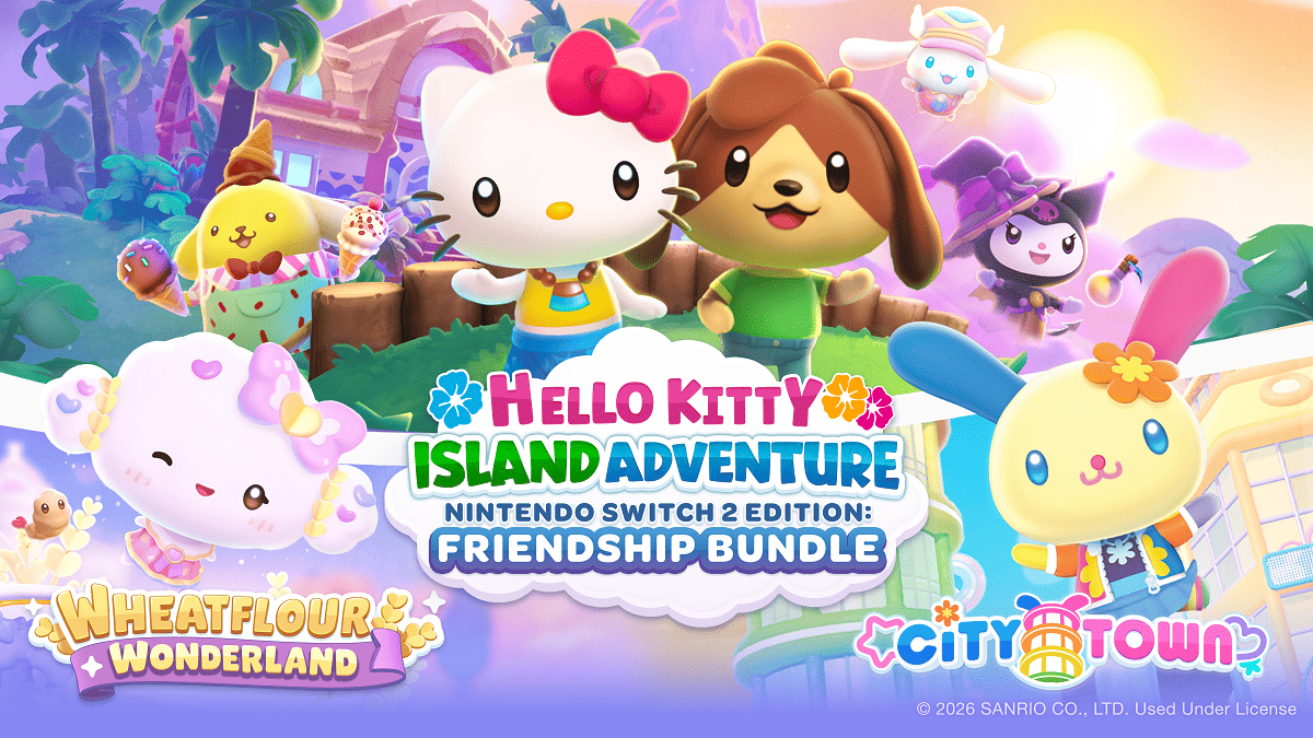 《Hello Kitty Island Adventure Nintendo Switch 2 Edition：Friendship Bundle》 完整實體版確定於2026年11月20日（五）發售！ 遊戲零售店及電商網站陸續開放預購